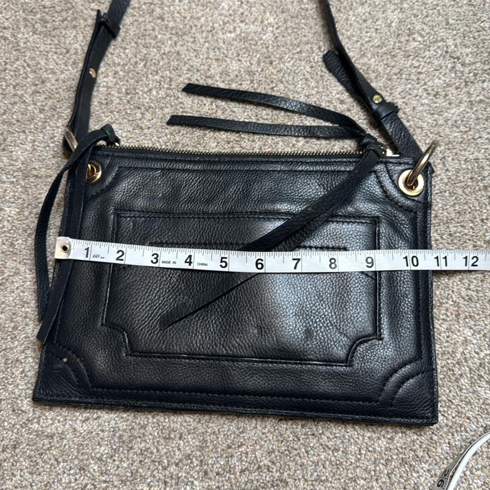 Kooba | Leather Envelope Crossbody Purse in Black - Picture 14 of 16